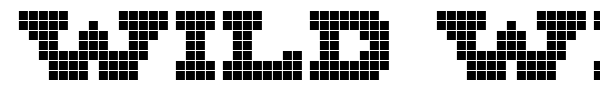 Wild West Pixel font preview